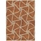 Homeroots 5' X 8' Orange And Ivory Geometric Washable Indoor Outdoor Area Rug 612894 - alternate 8