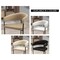 Leisuremod Aero Collection Modern Dining Chair in Oatmeal, 4PK AC23OA4 - alternate 8