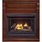 Bluegrass Living Vent Free Natural Gas Fireplace System, 26,000 BTU, Remote Control, Auburn Cherry Finish B300RTN-2-AC - alternate 4