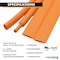 Kable Kontrol Heat Shrink Tubing, 1 in I.D. Before Shrinking, Orange, 100 ft. hstw125-21-100-100-or - alternate 5