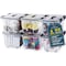 Lifemaster Stackable Storage Box Set, 32 Qt, Nestable, Wheels, Pull-Out Base, Clear, 6PK LIFCTN19 - alternate 1