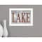 Homeroots Life is Better at the Lake 1 White Framed Print Wall Art 407729 - alternate 5