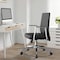 Leisuremod Aleen Office Chair in Upholstered Leather and Iron Frame with Swivel and Tilt, Black AO19BLL - alternate 5