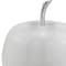 Homeroots 6" White Aluminum Decorative Apple Tabletop Sculpture 383764 - alternate 4