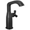 Delta Stryke Single Handle Mid-Height Bathroom Faucet, 6.63 in, Matte Black 6766-BL-DST - alternate 1