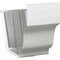Amerimax Home Products 4'' Galvanized White Slip-Joint Gutter Connector 19209 - alternate 1