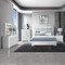 Global Furniture Usa Contemporary Naomi Silver Marble Full Bed Group NAOMI-SILVER MARBLE-FBG - alternate 1