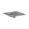 Hansgrohe Brilliance Point Drain Set 4"x 4" Trim Tileable Rear Cover and Rough in Brushed Stainless Steel 56130801 - alternate 1