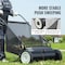 Vevor Push Lawn Sweeper 30 in Leaf and Grass Collector 12 cu. ft. Hopper Bag, 2PK S19-003A - alternate 7
