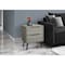 Monarch Specialties Accent Table, Side Table, Storage Drawer, Nightstand, Bedroom, Living Room, Taupe, Contemporary I 3693 - alternate 3