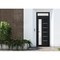 Vdomdoors Front Exterior Prehung FiberGlass Door Frosted Glass / Manux 8088 Matte Black / Transom Window / Of MANUX8088EXD-BLK-W36 x H80+14-RH - alternate 3