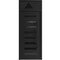 Vdomdoors Aluminum Door Iron 0188 Black Entry Steel Metal Classic Painted 36 x 94 (36 x 80+14)-Right Inswing IRON0188EXD-BLK-W36xH80+14-RH-I - alternate 1