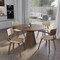 Leisuremod Modern Wooden Dining Chair, Walnut Color Frame in Cream, Clivo Collection CDWN-18CR - alternate 7