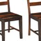 Homeroots Set of Two Dark Brown Solid Wood Ladder Back Dining Side Chairs, 2PK 661263 - alternate 6