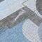 Homeroots 8' Blue And Gray Round Geometric Washable Indoor Outdoor Area Rug 618012 - alternate 6