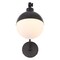 Jonathan Y Alba 7" 1-Light Modern Industrial Adjustable Swing Arm Metal Frosted Glass Globe LED Sconce, Oil Rubb JYL9931B - alternate 9