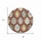 Homeroots 8' Brown Ivory And Taupe Round Southwestern Washable Indoor Outdoor Area Rug 615124 - alternate 5