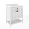 Flash Furniture Vega 30in. Vanity w/Sink, Soft Close Doors & Open Shelf, Carrara Marble, Black Hardware, Wht/Wht FS-VEGA30-WH-HDBLK-GG - alternate 8
