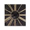 Homeroots Set of Two Black And Gold Wood Analog Square Cinema Wall Clocks, 2PK 516210 - alternate 1