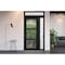 Vdomdoors Front Exterior Prehung FiberGlass Door Clear Glass See-through / Manux 8555 Matte Black Clear Glass MANUX8555EXD-BLK-W30+14 x H80+14-RH - alternate 4