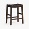 Homeroots 26" Brown Faux Leather and Solid Wood Backless Counter Height Bar Chair 632398 - alternate 3