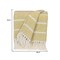 Homeroots 50" X 60" White And Yellow Striped Cotton Woven Throw Blanket 478683 - alternate 5