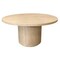 Homeroots 60" Natural and Brown Rounded Solid Wood Pedestal Base Dining Table 563913 - alternate 12