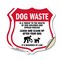 Signmission Dog Poop Shield Sign Dog Waste Is A Thre, 18 inch X 18 inch, Vinyl Decal, 2PK SHI-D-2PACK-18-374 - alternate 1