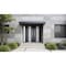 Vdomdoors Metal Double Doors Deux 0757 Gray Graphite Frosted Glass 1 Sidelight Entry Modern Painted 84x96 (W7 DEUX0757DEXD-GRE-W72+12xH96-RH-O - alternate 3