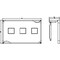 Siemens ALPHA 400/630/1250 DIN assembly kit molded case circuit breaker 3 x 3VA10 8GK4733-2KK22 - alternate 3