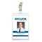 Sicurix Self Laminating Badge Holders with Clip, Vertical, Clear, 25PK 62926 - alternate 1
