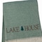 Homeroots 55" X 70" Sage And White Cotton Blend Lake House Embroidered Throw Blanket with Fringe 713573 - alternate 5