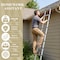 Wrightmaster 12.5 ft. Steel Extension Ladder with 360° Rotatable Hook and Non-Marring Feet 330 lbs. Capacity Zoro3.8MDG - alternate 8