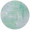 Homeroots 8' Sky Blue And Blue Round Abstract Washable Indoor Outdoor Area Rug 609222 - alternate 6