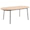 Leisuremod 70.9 in W, 29.5 in L, Manufactured Wood/Steel/Velvet, Natural Wood/Beige TT70-CNW18-BG - alternate 7