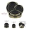 Smarty Had A Party Black with Gold Fancy Round Disposable Plastic Dinnerware Value Set, 240PK 8880-BGVP-CASE - alternate 7
