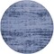 Homeroots 8' Denim Blue And Navy Blue Round Abstract Indoor Outdoor Area Rug 545506 - alternate 5