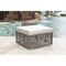 Panama Jack Outdoor Panama Jack Graphite Square Ottoman with Cushion PJO-1601-GRY-OT - alternate 2