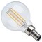 Satco 4.5W LED G16.5, 3000K-2000K Warm Dimming, Candelabra Base, Clear S12161 - alternate 4