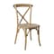 Flash Furniture Advantage Medium Natural With White Grain X-Back Chair X-BACK-MOWG - alternate 9