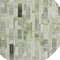 Homeroots 8' Green And Gray Round Striped Washable Indoor Outdoor Area Rug 615520 - alternate 6