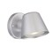 Homeroots Brushed Silver LED Short Cone Wall Light 398822 - alternate 1
