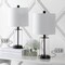 Jonathan Y Abner 21" Glass Modern Contemporary USB Charging LED Table Lamp, Oil Rubbed Bronze, 2PK JYL8500A-SET2 - alternate 5