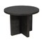 Homeroots 48" Deep Taupe Rounded Solid Wood Pedestal Base Dining Table 488599 - alternate 4