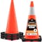 Xpose Safety Traffic Safety Cone, 28 in, PVC, 6 in Reflective Collar, DOT Approved, Orange, 4 pk OTC28-6-4-X-S - alternate 1