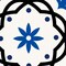 Homeroots 5" x 5" Blue and Aqua Pop Mosaic Peel and Stick Removable Tiles 400470 - alternate 6
