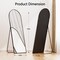 Simple Deluxe infinipower Arched Full Length Mirror, Floor Mirror with Stand, 59inx16in Standing or Leaning Full 3A88MIROGZ1659BLK - alternate 6