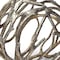 Homeroots 7" Antiqued Gold Rustic Tree Branch Aluminum Orb Tabletop Sculpture 392471 - alternate 6