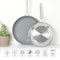 Martha Stewart Delaroux 2 Pc 12in and 9.5in Stainless Steel Ceramic Nonstick Frying Pan Set in Grey 138454.02R - alternate 4