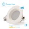 Infibrite 4 In. 5CCT Selectable 9W 750LM Recessed Retrofit LED Downlight, Dimmable, Wet Rated, 6PK IB-005-8-9W-WH-6PK - alternate 1